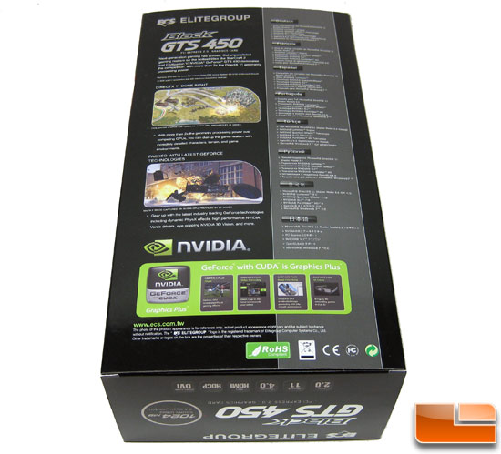 ECS GeForce GTS 450 Black Video Card Retail Box Back