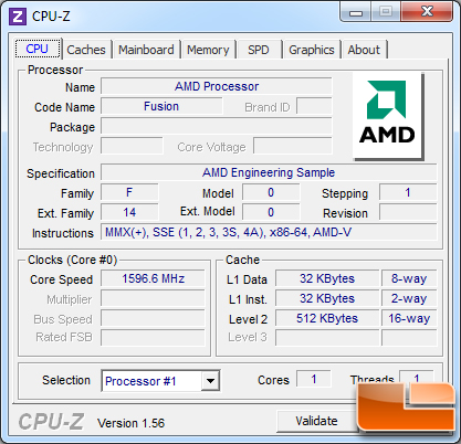 AMD E-350 Zacate APU