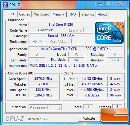 GIGABYTE X58A-UD3R CPU-Z