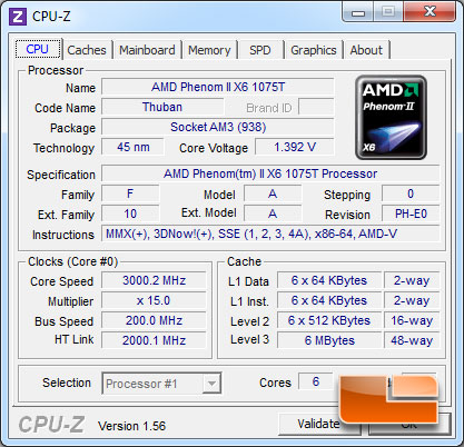 AMD Phenom II X6 1075 Overclocking