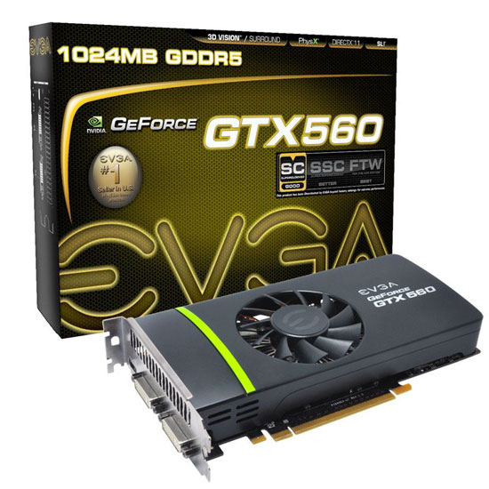 EVGA GeForce GTX 560 SC Video Card Review