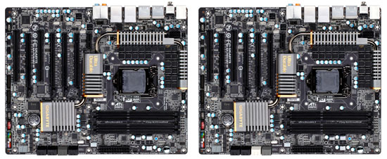 GIGABYTE Z68X-UD7-B3 compared to the P67A-UD7-B3
