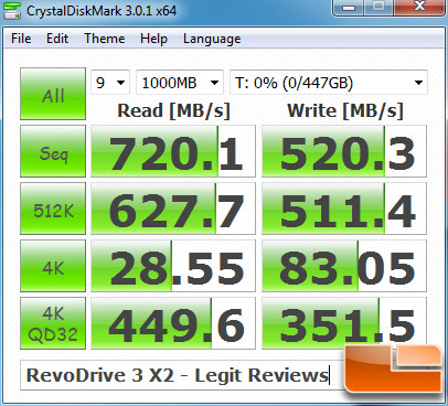 OCZ RevoDrive 3 X2 CRYSTALDISKMARK P67