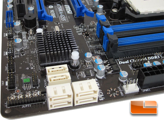 MSI A75MA-G55 AMD APU Motherboard Layout
