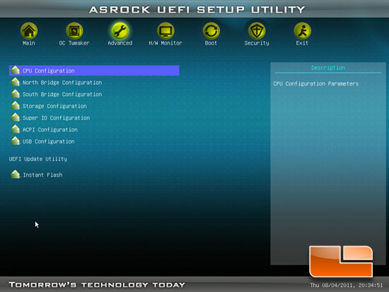 ASRock A75 Pro4 UEFI BIOS Setup