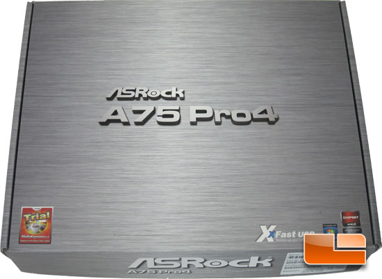 ASRock A75 Pro4 AMD APU Motherboard Retail Packaging