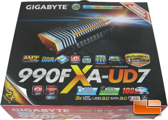 GIGABYTE 990FXA-UD7 Retail Packaging and Bundle