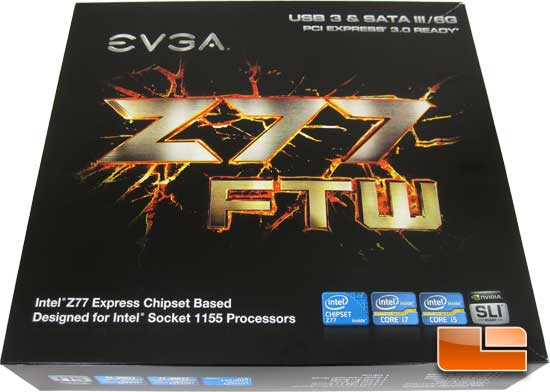EVGA Z77 FTW Retail Box and Bundle