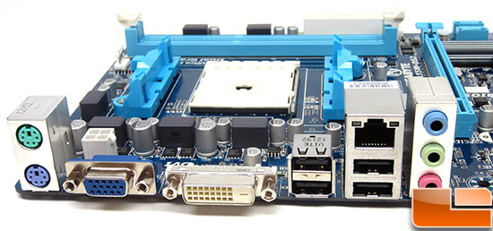 Gigabyte A55M-DS2 Rear I/O Panel