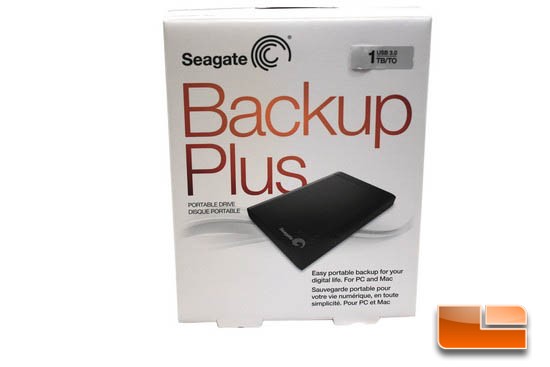 Seagate Back Up Plus Front Box