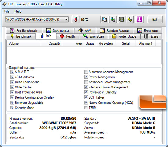 hdtune info on WD Red