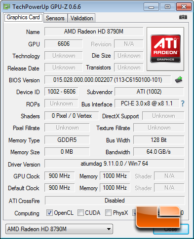 AMD Radeon HD 8790M Video Card Preview Page 2 of 10 Legit Reviews