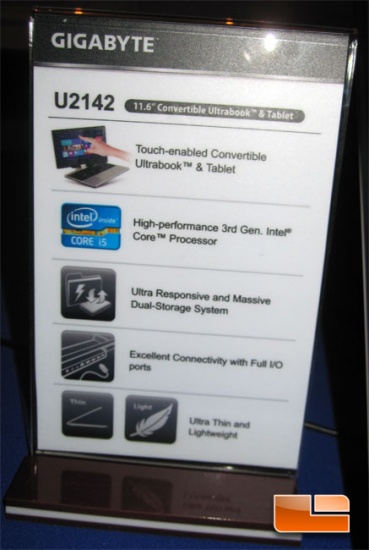 GIGABYTE U2142 Convertable