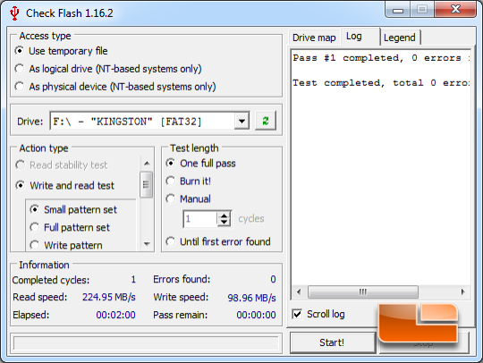 Check Flash Benchmark Utility