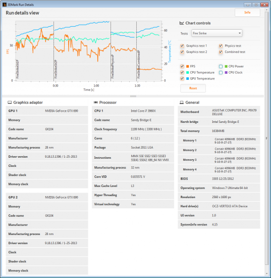 3DMark Run Details View