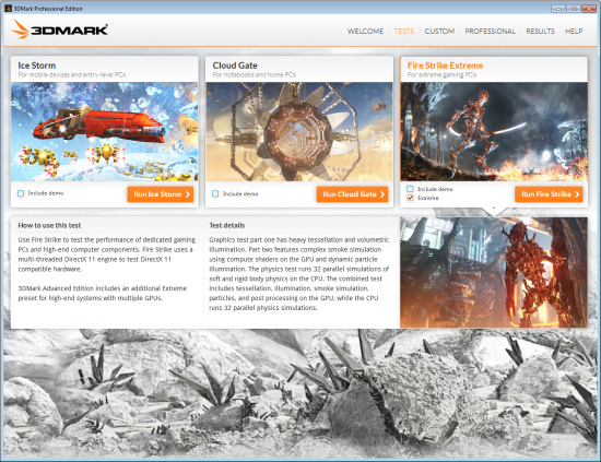 Futuremark 3DMark Tests