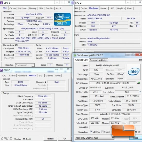 Intel Z77 System Settings
