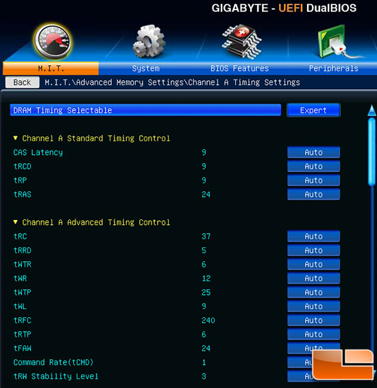 Crucial Sport VLP Memory Timings