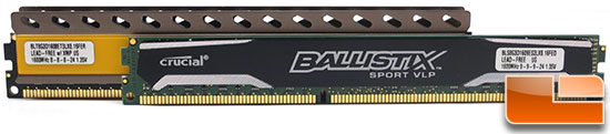 Crucial Ballistix LP and VLP Heatspreader Height