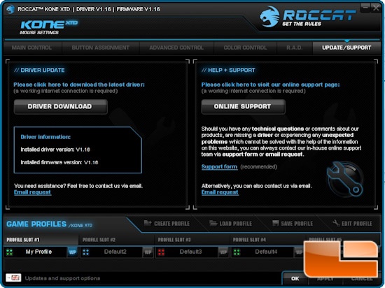 ROCCAT Kone XTD Software