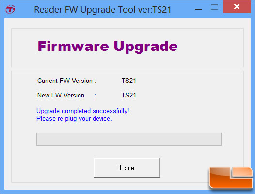 Transcend TS21 Firmware Update