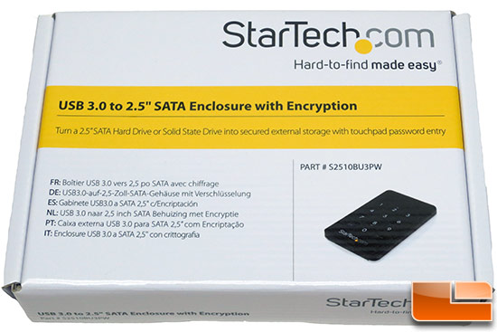 StarTech.com 2.5-Inch Encrypted Hard Drive Enclosure