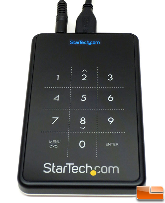 StarTech Encrypted USB 3.0 Enclosure OLED Display