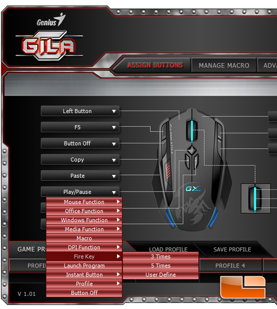 Genius Gila Gaming Mouse Software