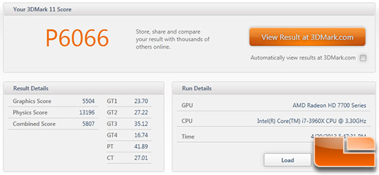 Sapphire Radeon HD 7790 3DMark11