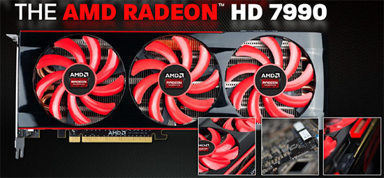 AMD Radeon HD 7990 6GB Malta Video Card 