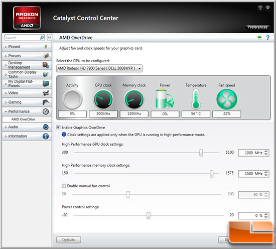 Overclocking with amd catalyst control center