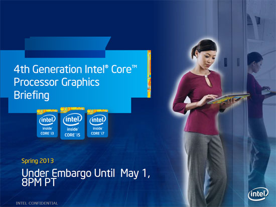 Intel Iris Graphics Announced For 4th Gen Core Processors