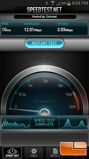 Kingston MobileLite Wireless Speedtest