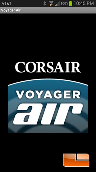 Corsair Voyager Air Software Splash