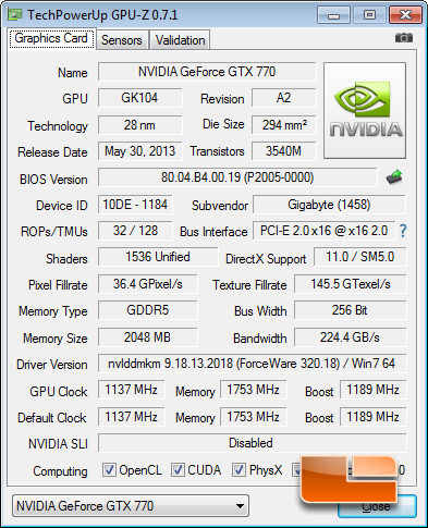 Gigabyte nvidia geforce online gtx 770