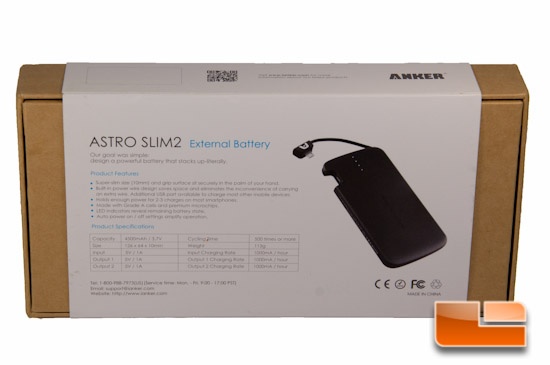 Anker Astro Slim2 Box Rear