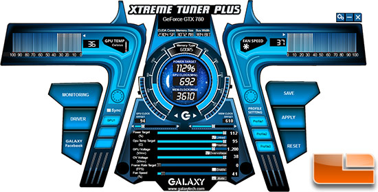 Galaxy XtremeTuner Plus Overclock