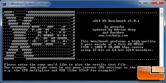 x264 HD Video Encoding Benchmark