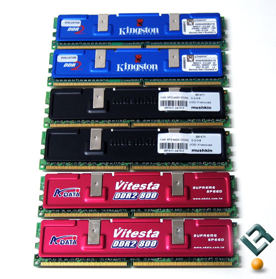 DDR2 800MHz Roundup: A-Data, Kingston, & Mushkin