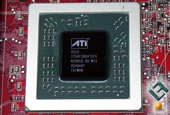 The ATI X1800 GTO R520 Core Picture