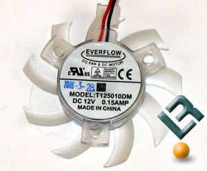 The ASUS PhysX P1 Card Evercool Fan