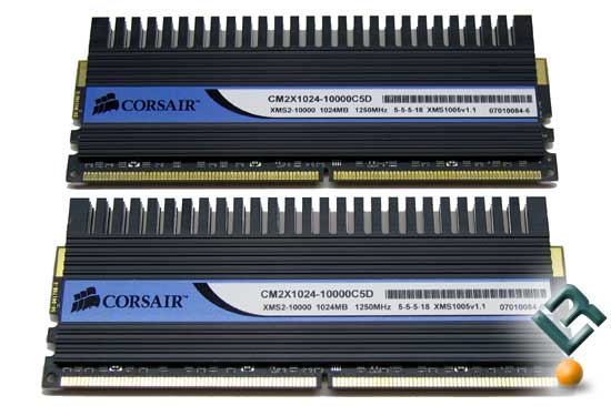 The Corsair 2GB PC2-10000C5 Dominator Memory Kit Review