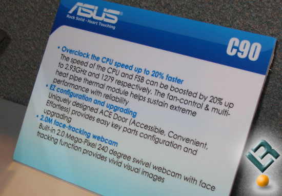 ASUS C90 Notebook Overclocking