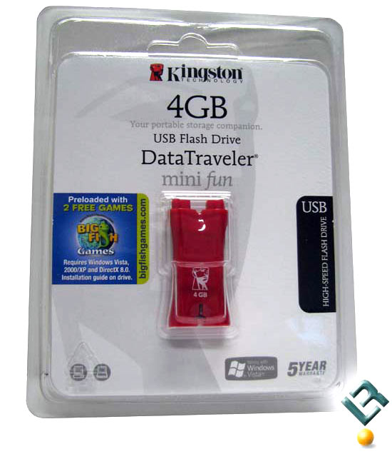 Kingston 4GB DataTraveler Mini Fun USB Flash Drive