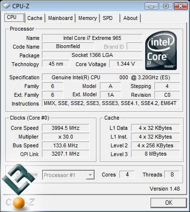 Intel Core i7 965 Processor Overclocking