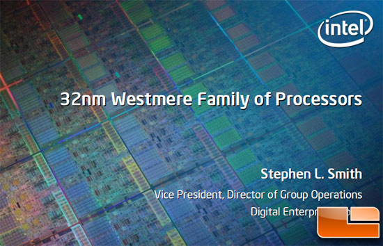 Intel 32nm Westmere Processor