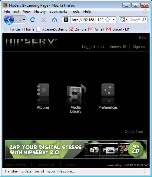 hipServ WebApp