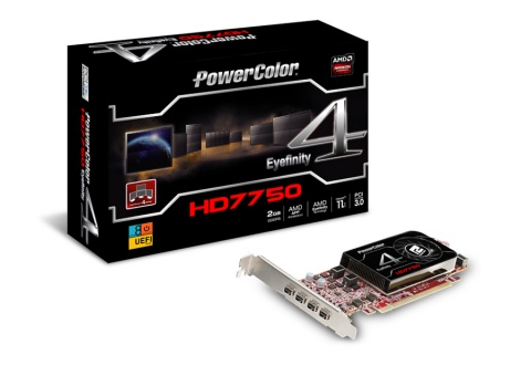 PowerColor Shows Off Low Profile AMD Radeon HD7750 2GB Eyefinity 4 Video Card