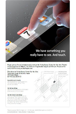 Apple Sends Out Invites To iPad Event On March 7th