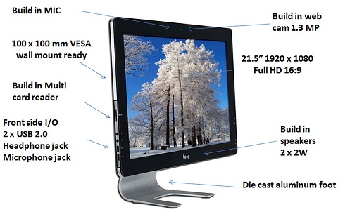 AVADirect Launches 21.5″ Full HD LED LCD All-In-One System